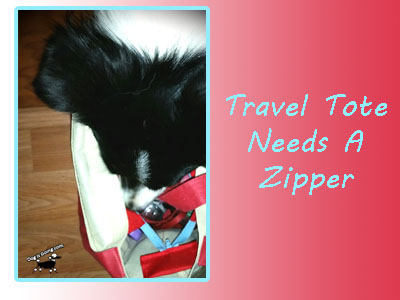 Dog Travel Bag DIY Zippered Tote